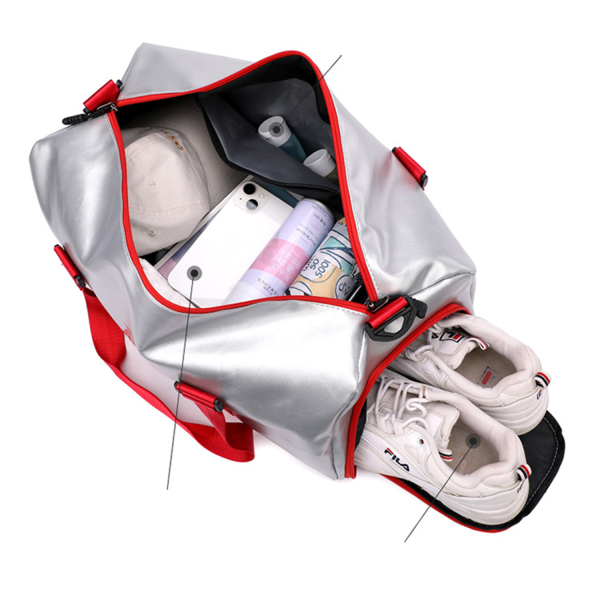 Pu Leather Gym Bag - Image 4