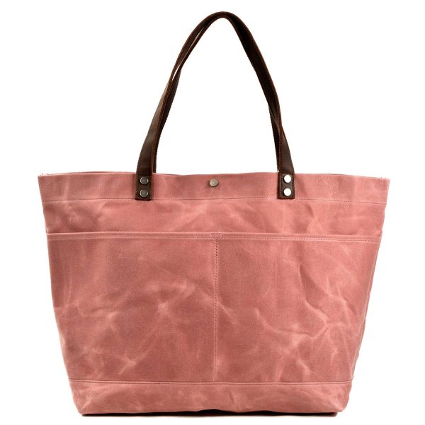 Waxed Canvas Travel Tote Bag - Image 4