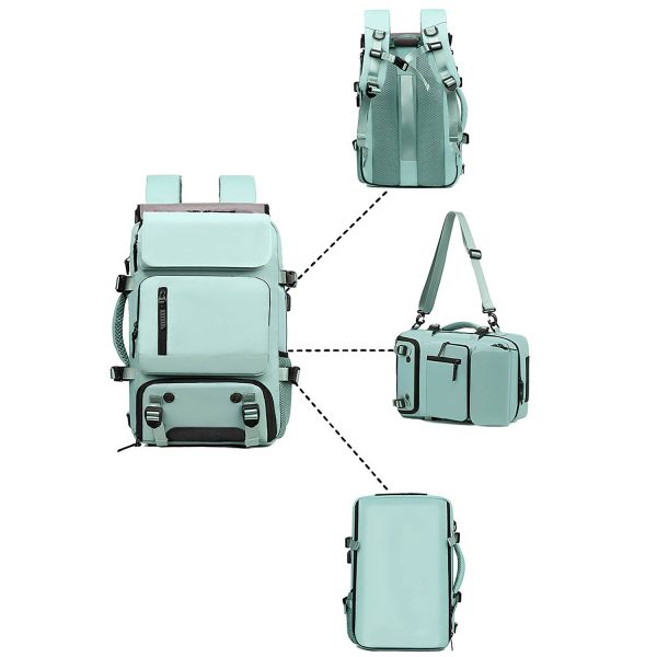 Waterproof Travel Nylon Backpack W/ External Usb - Image 9
