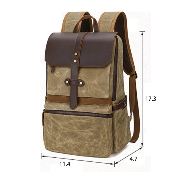 Faux Leather Backpack for Men - Image 5