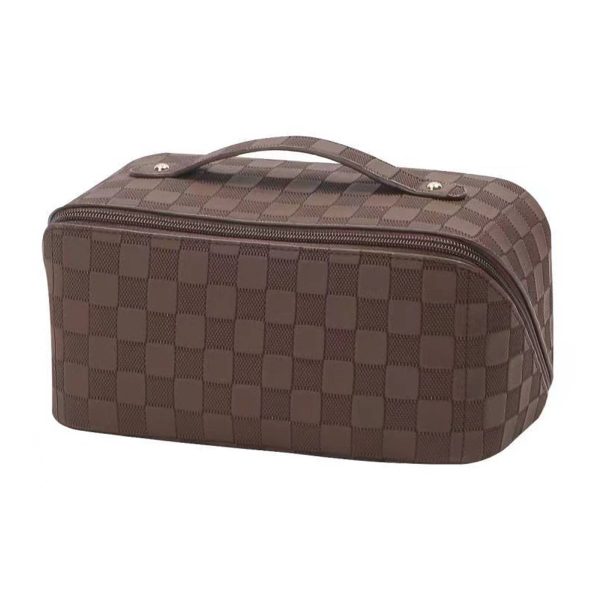 PU Leather Large Capacity Travel Cosmetic Bag for Women