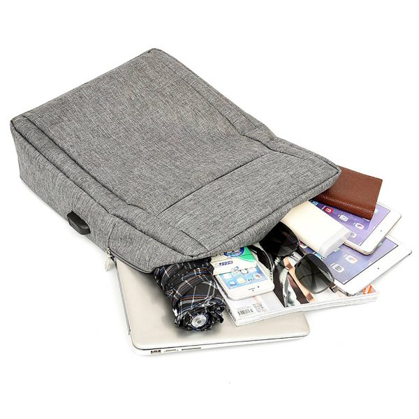 Men's Business Laptop Backpack w/ USB Charging Port - Image 6