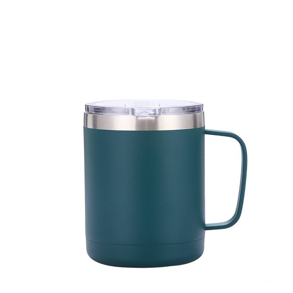 10oz Stainless Steel Insulated Travel Mug with Handle - Image 6
