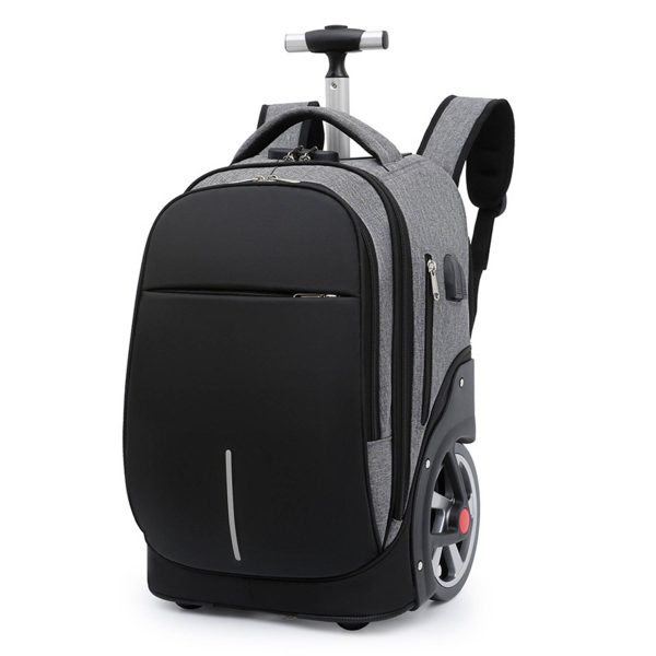 Oxford Rolling with 4 Wheels Travel Backpack Duffel bag Men