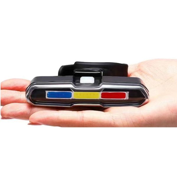 Rechargeable Waterproof Three Color Bike Tail Light - Image 6