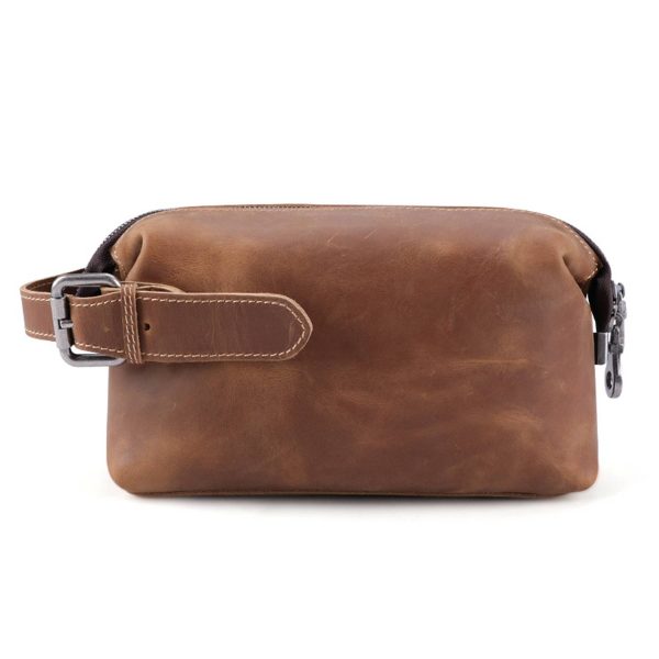 Genuine Leather Clutch for Men Organizer Wrist Bag - Image 2
