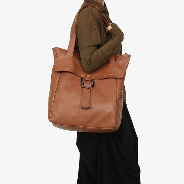 Genuine Leather Tote Shoulder Bag for Women