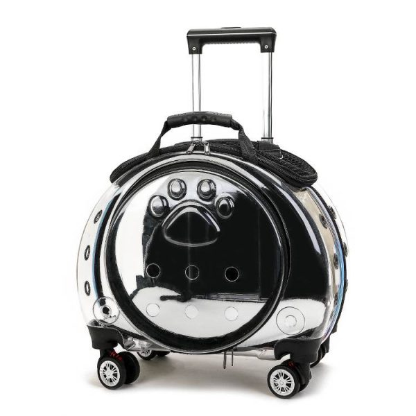 Full Transparent Pet Trolley Box Dog Bag - Image 9