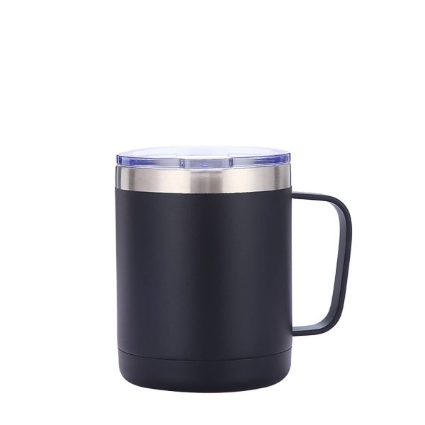 10oz Stainless Steel Insulated Travel Mug with Handle - Image 9