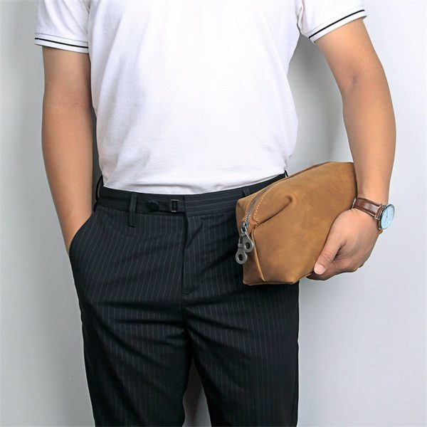 Leather Wearable Cosmetic bag - Image 3