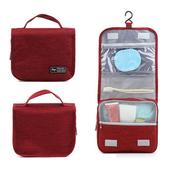 Polyester Waterproof Hanging Toiletry Bags - Image 4
