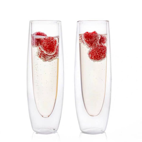 5 oz Clear Stemless Champagne Flute - Image 5
