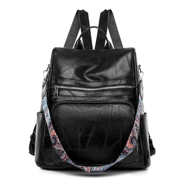 Polyurethane Women Waterproof Purse Travel Backpack