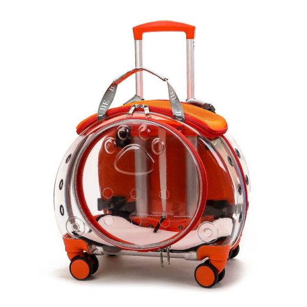 Full Transparent Pet Trolley Box Dog Bag - Image 7