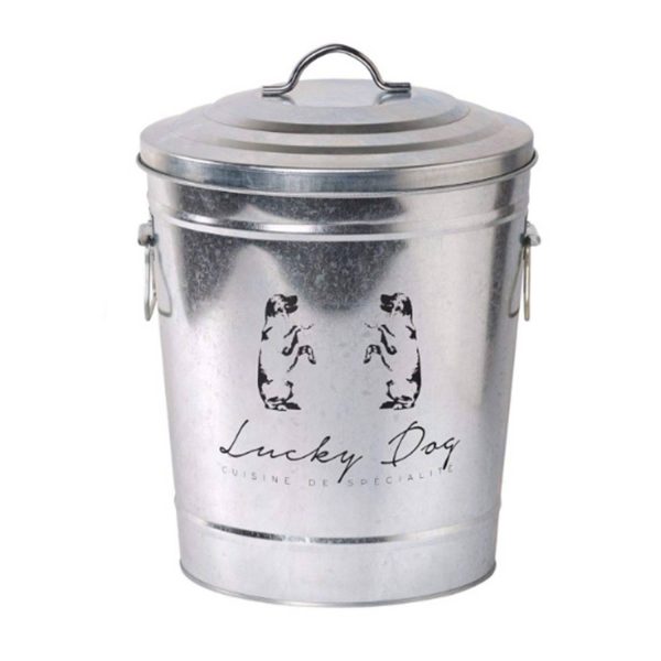1Gallon Reusable Galvanized Pet Food Bin w/ Lid - Image 2