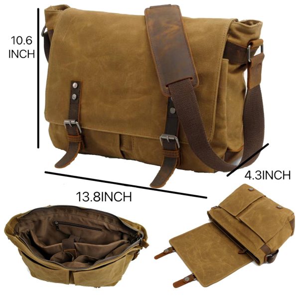 Casual canvas men's cross-body bag - Image 5