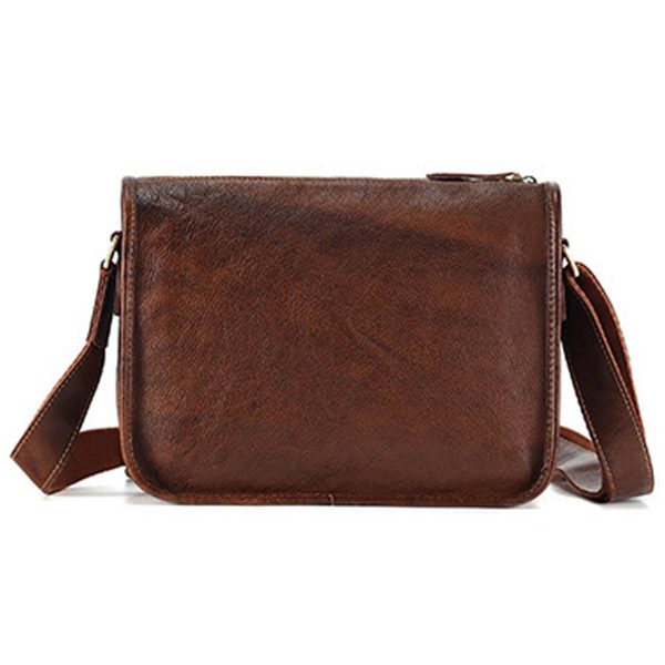 Premium Leather Messenger Tote Bag for Men - Image 2