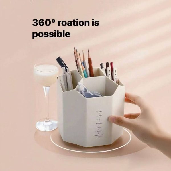 Office Rotatable Plastic Pen Holder - Image 6