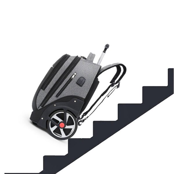 Oxford Rolling with 4 Wheels Travel Backpack Duffel bag Men - Image 4