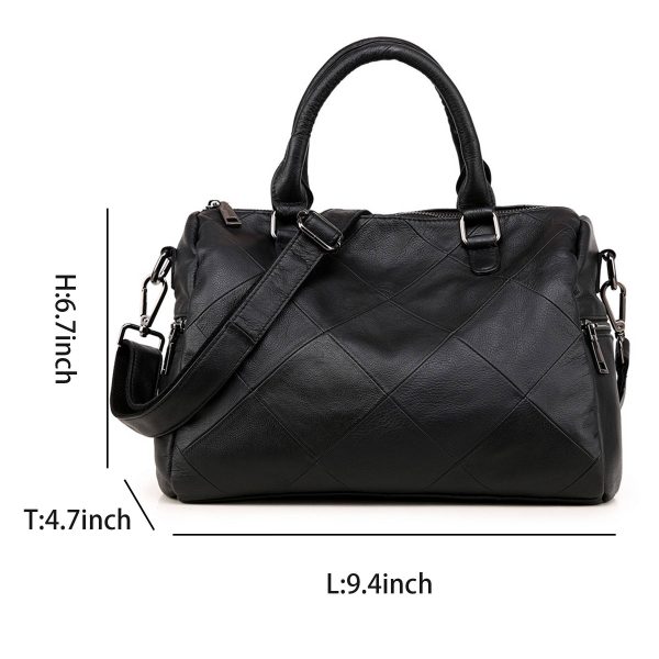 Genuine Leather Satchel Tote Bag for Women - Image 4