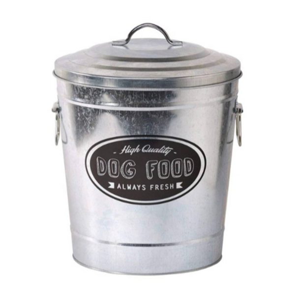 1Gallon Reusable Galvanized Pet Food Bin w/ Lid - Image 3