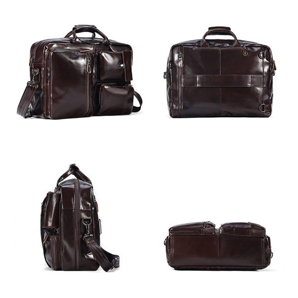 Vintage 17 Inch Laptop Crossbody Shoulder Bag - Image 3