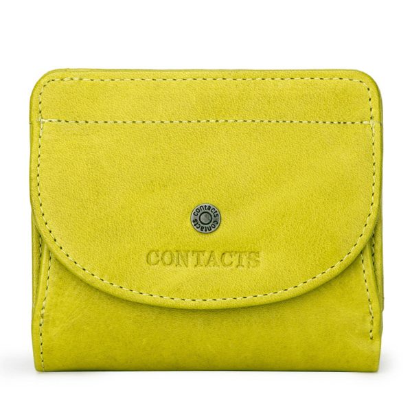 Leather Slim Bifold Purse Card Holder Wallets Women - Image 2