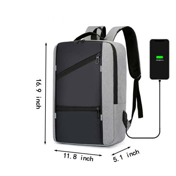 Travel Laptop Backpack W/ Usb Charging Port - Image 4