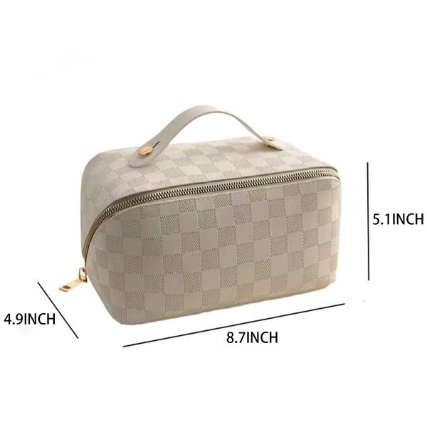 PU Leather Large Capacity Travel Cosmetic Bag for Women - Image 5