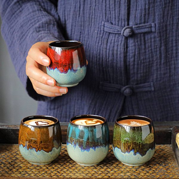 3oz Ceramic Kiln Change Coffee Cup - Image 8
