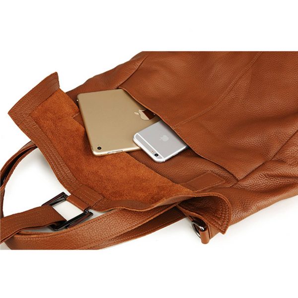 Genuine Leather Tote Shoulder Bag for Women - Image 3