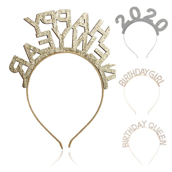 Gold Happy New Year Headbands