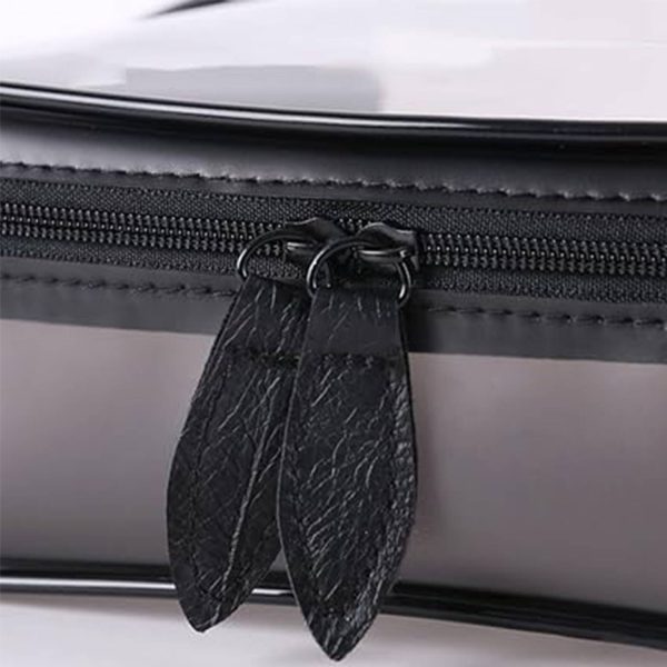 Round Transparent Mini With Zipper Waterproof Travel Bag - Image 3