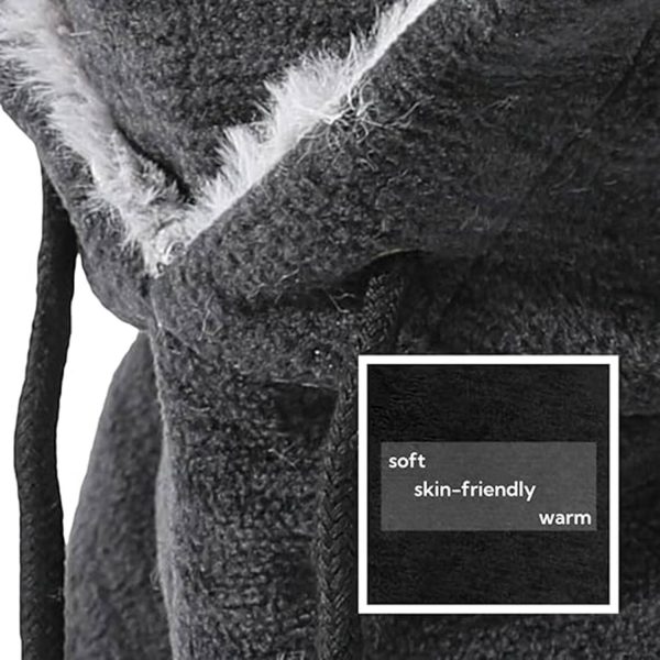 Windproof Polyester Neck Warmer Hat w/ Face Cover - Image 8