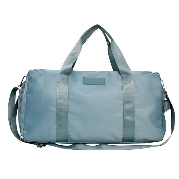 Nylon Travel Duffle Bag with Shoe Compartment & Wet Pocket