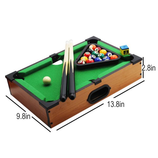 Kids Mini Educational Desktop Pool Table Set - Image 3