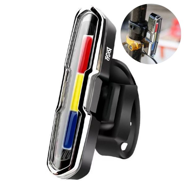 Rechargeable Waterproof Three Color Bike Tail Light