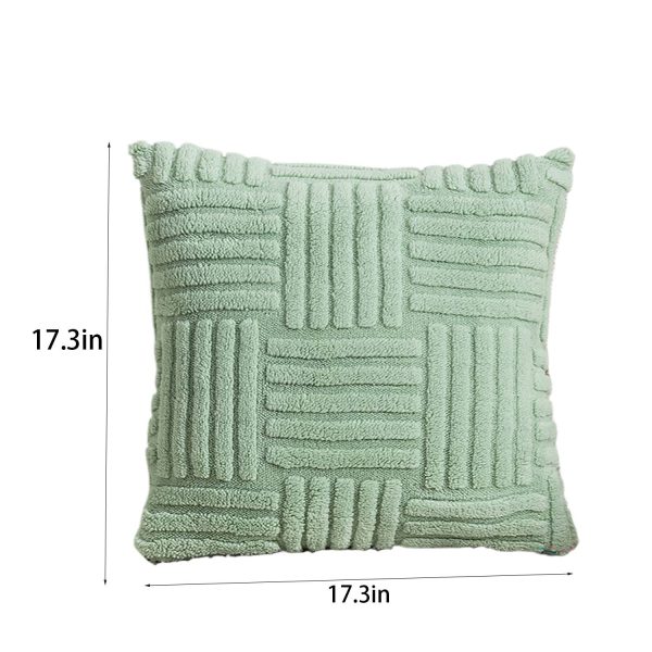 Striped Flannel Square Throw Pillow - Image 6