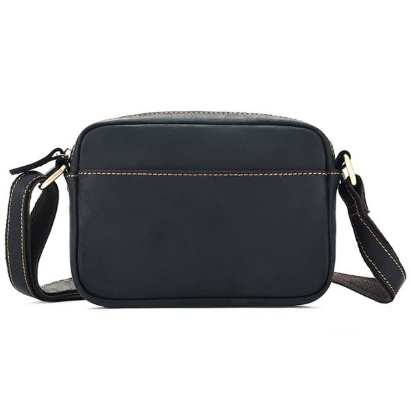 Genuine leather vintage cross-body messenger bag - Image 2