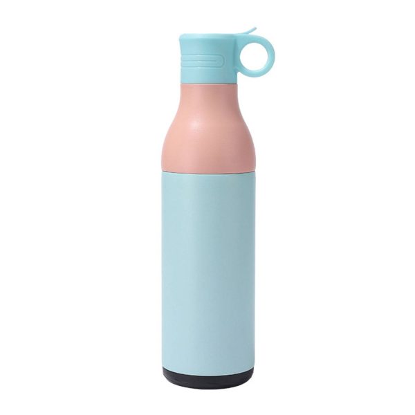 17oz Stainless Steel Insulated Bottle Cooler w/ Straw - Image 10