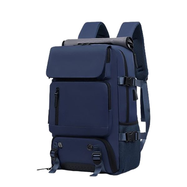 Waterproof Travel Nylon Backpack W/ External Usb - Image 4