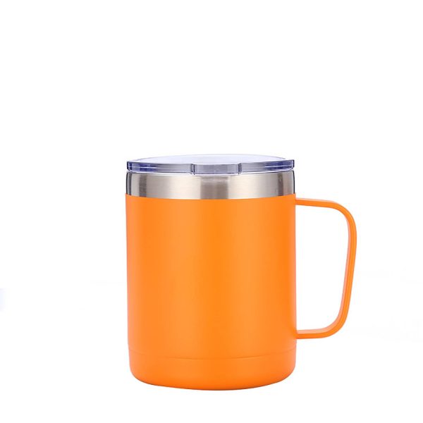 10oz Stainless Steel Insulated Travel Mug with Handle - Image 3