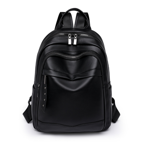 PU Soft Leather Backpack - Image 2