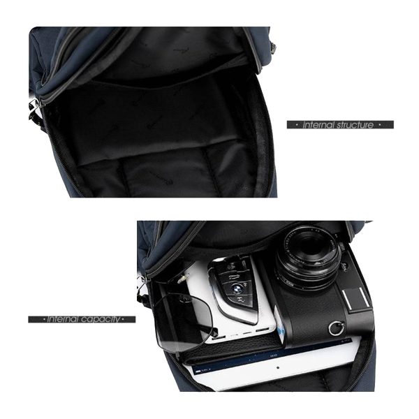 Oxford Lightweight Black Cross-body Bag - Image 8
