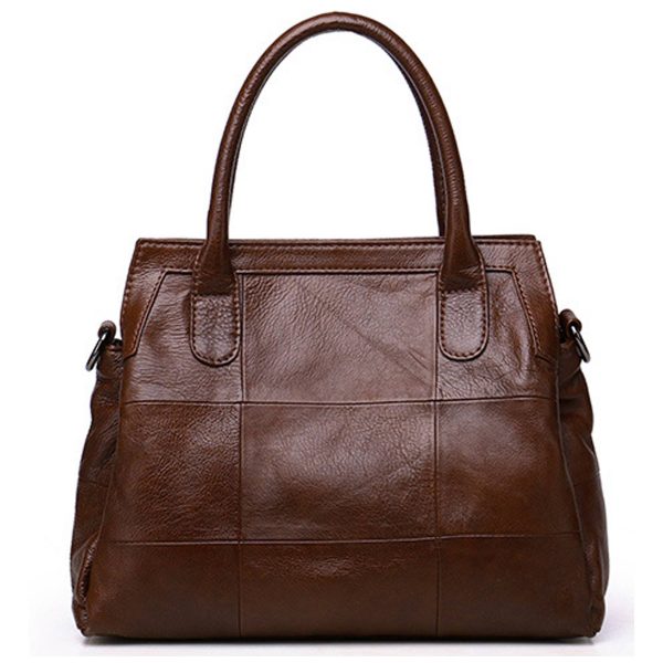 Women's Soft Genuine Leather Tote Bag - Image 3
