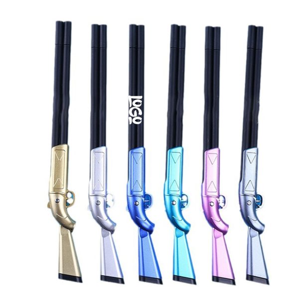 Dual Barrels Rifle Gun Shaped Gel Pen