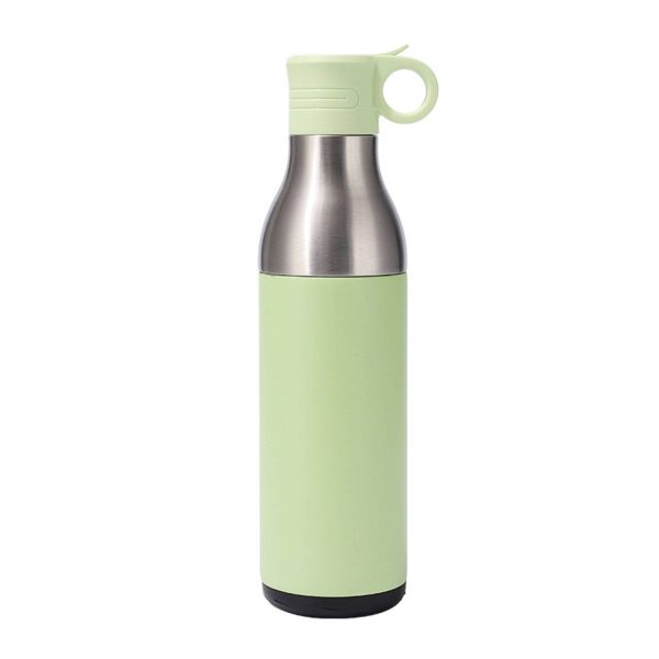 17oz Stainless Steel Insulated Bottle Cooler w/ Straw - Image 3