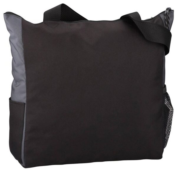 Polyester Grocery Two-Tone Tote Bag - Image 4