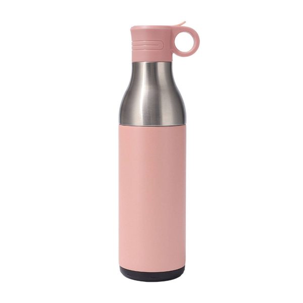 17oz Stainless Steel Insulated Bottle Cooler w/ Straw - Image 4