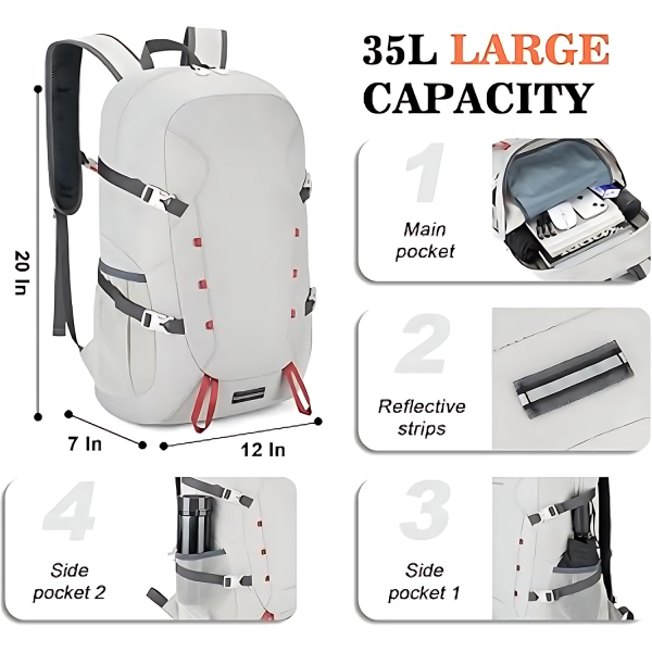 Outdoor Multi-functional Foldable Hiking Backpack - Image 5